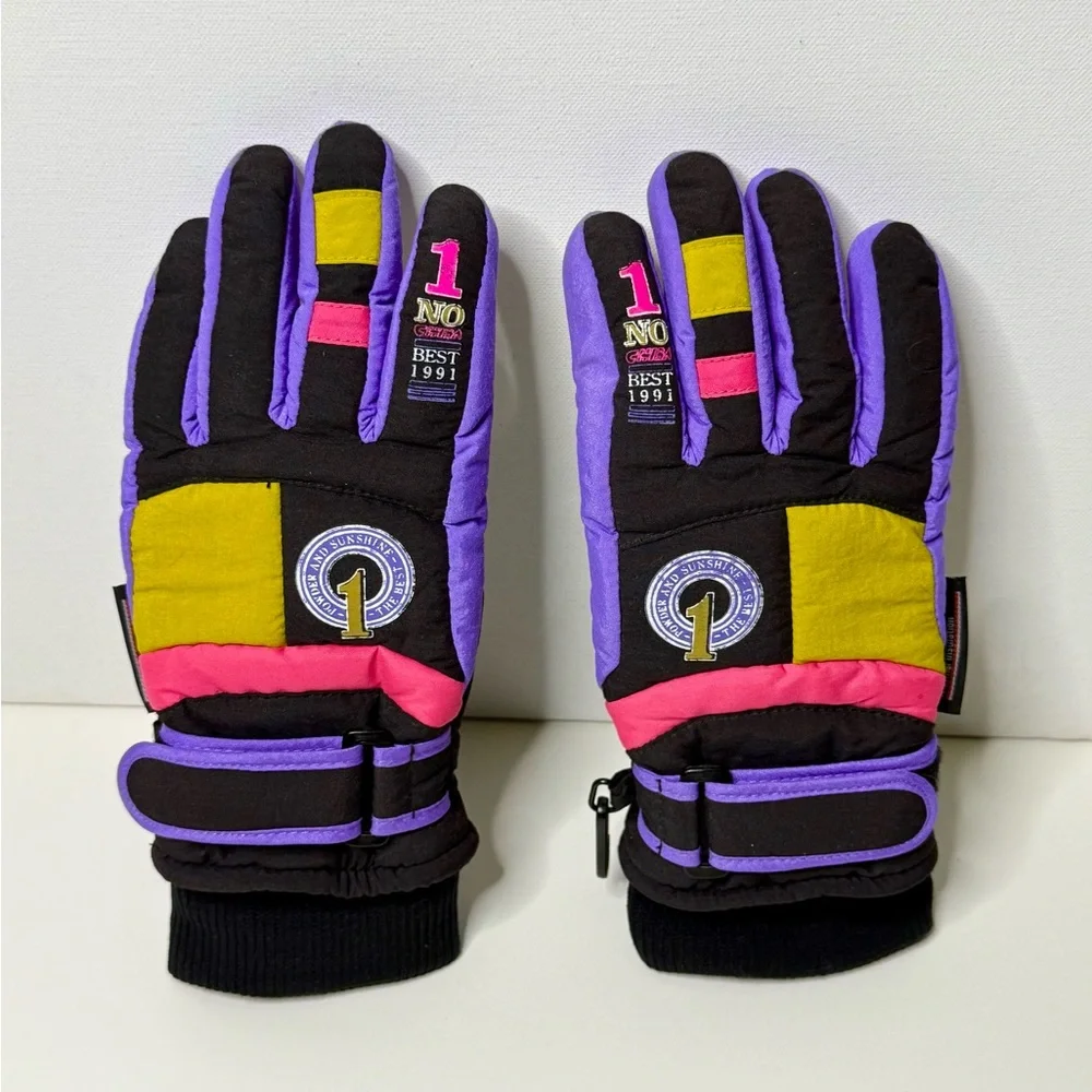 Colorful Vintage Youth Winter Gloves